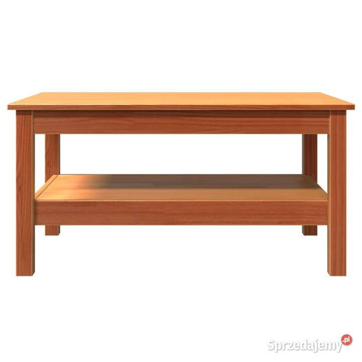 Stolik kawowy woskowy brąz 80x50x40 lite drewno Warszawa