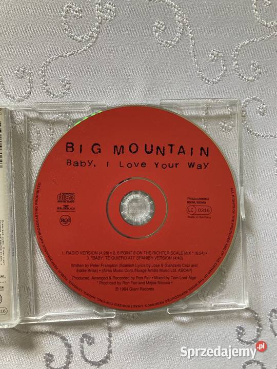 Płyta CD Single Big Mountain Baby I Love Your Czerwionka-Leszczyny