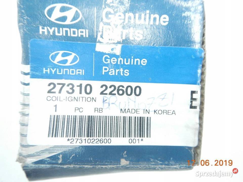 CEWKA ZAPŁONOWA HYUNDAI ACCENT 0005 GETZ 0205