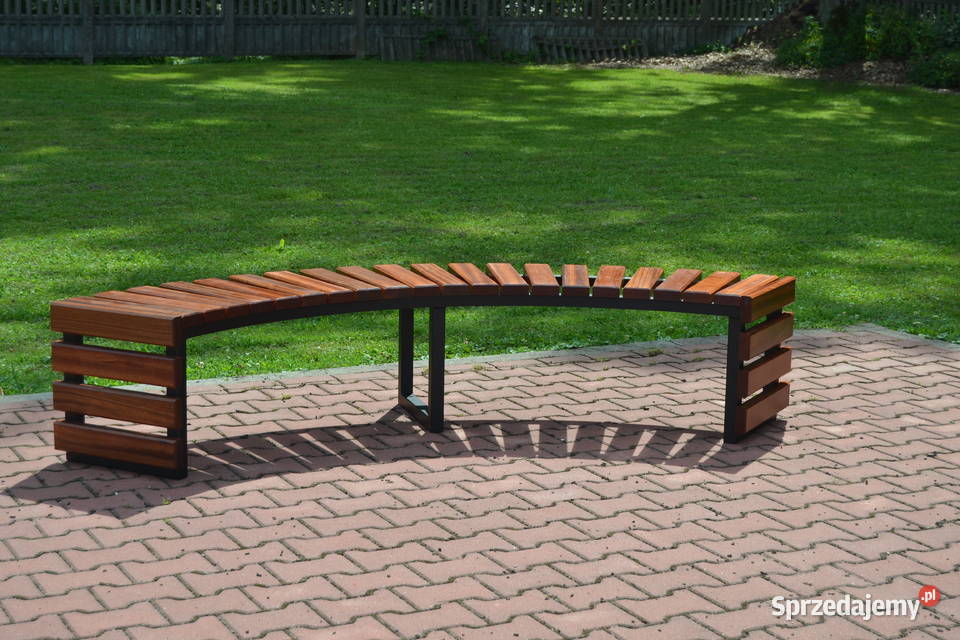 Ławka półokrągła ŁUK IV bez oparcia miejska Ławy i ławki Targowiska