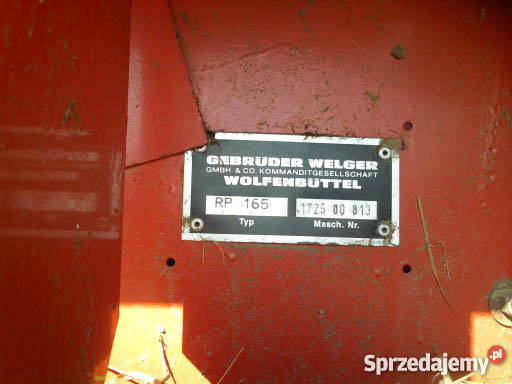 Prasa rolująca WELGER RP 165 Owijanie siatka Rolujące (belujące) Limanowa