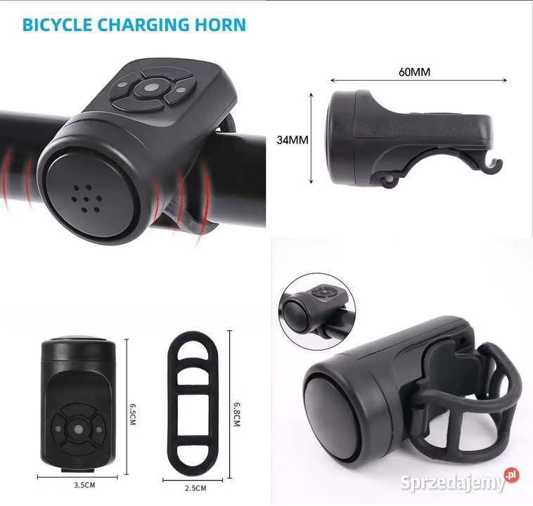 Elektryczny dzwonek rowerowy i alarm na Bydgoszcz