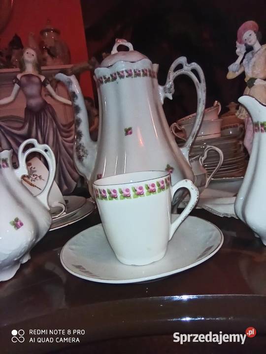 Secesja Serwis Pękaty brzuszasty Porcelana i szkło Gdańsk