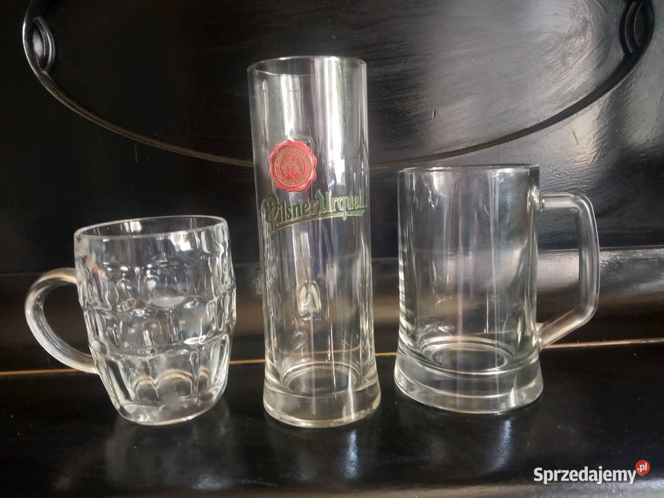 3x Szklanka Kufel Do Piwa Zestaw Birofilistyka Ruda Śląska sprzedam