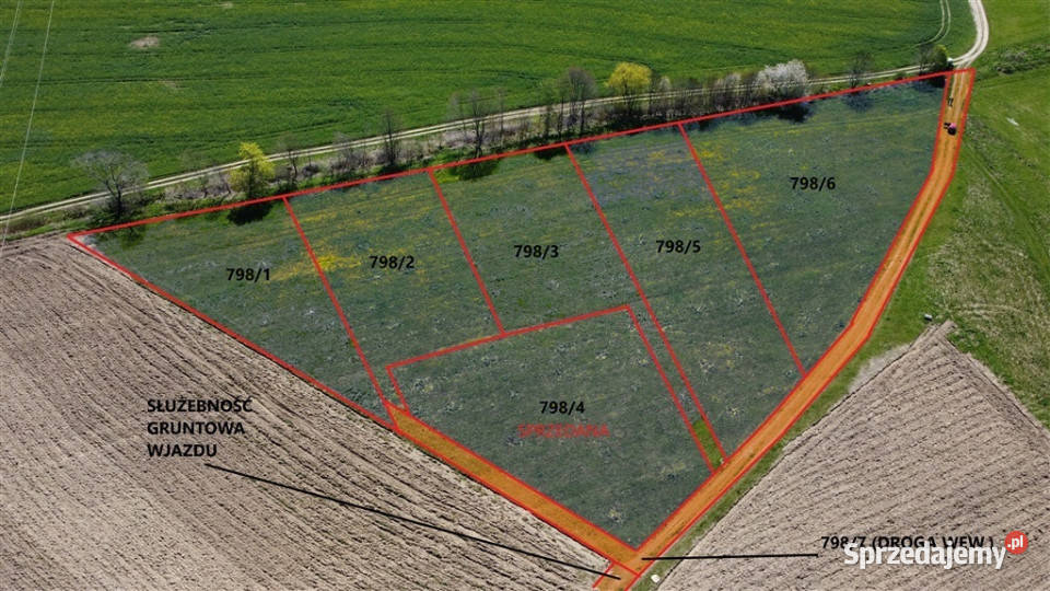 Wyjątkowe działki z widokiem na góry w polna Giebułtów sprzedam