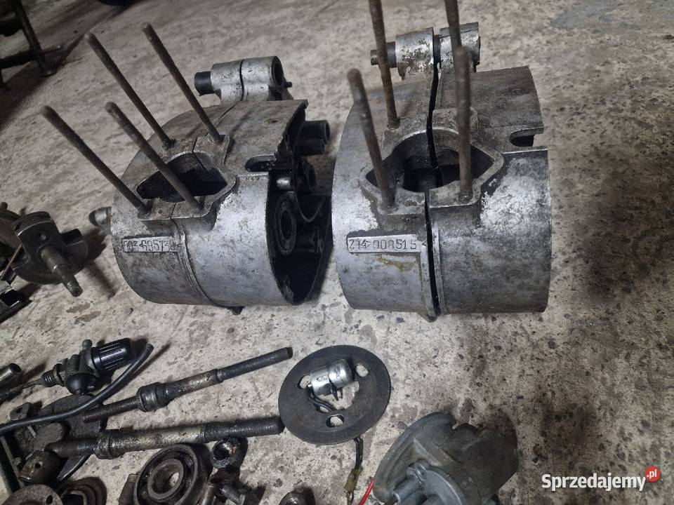 2x silniki okragle romet komar motorynka