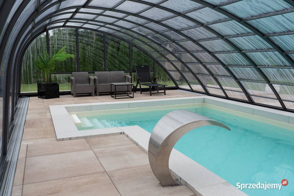 Wysokie zadaszenie basenu Z MONTAŻEM Bucovers Mogilno sprzedam