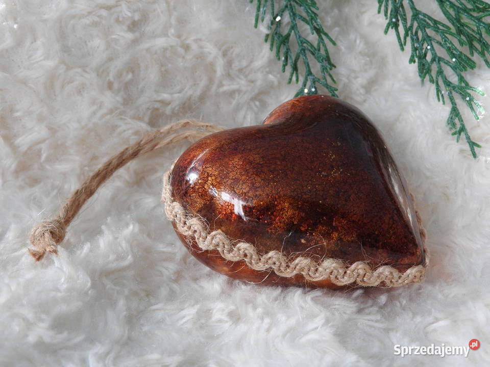 Serce akrylowe 8 handmade zawieszka ozdoba Bytom