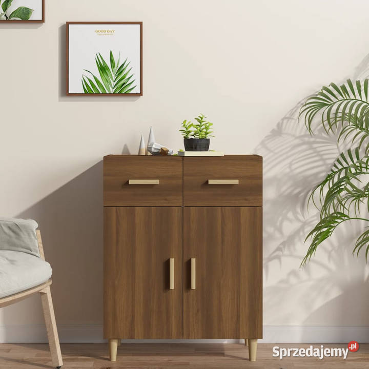 Komoda brązowy dąb 695x34x89 materiał