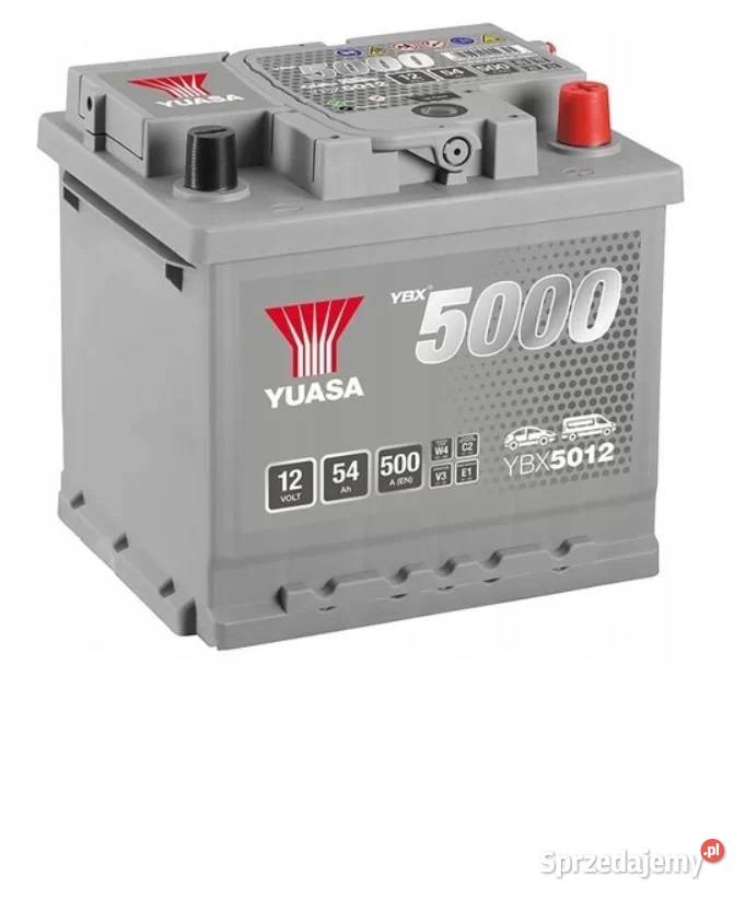 Akumulator Yuasa Silver 12V 54Ah 500A Prawy Plus Gdynia