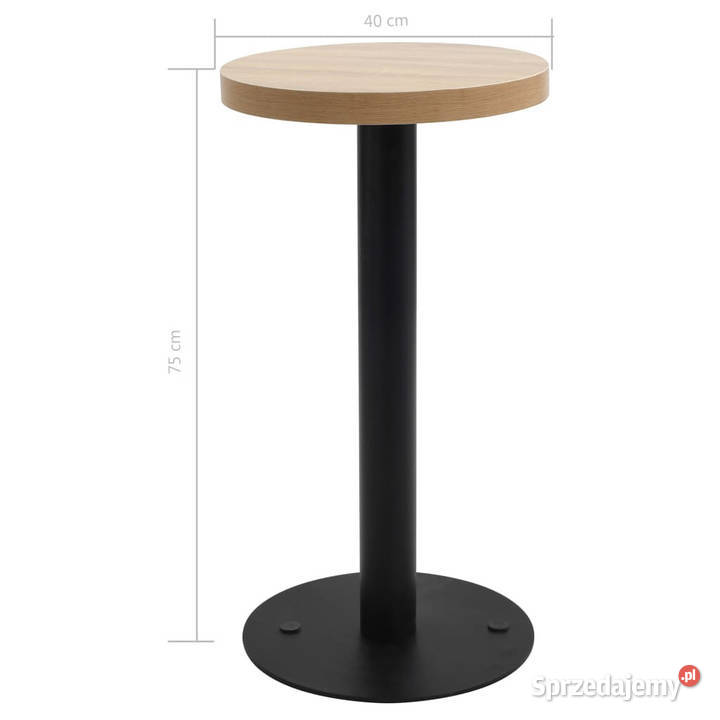 Stolik bistro kolor jasny brąz 40 MDF WM286415 mazowieckie Warszawa