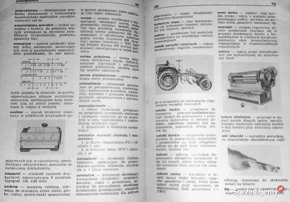 Ilustrowany słownik techniczny wszystkich Rok wydania 1972 Chełm