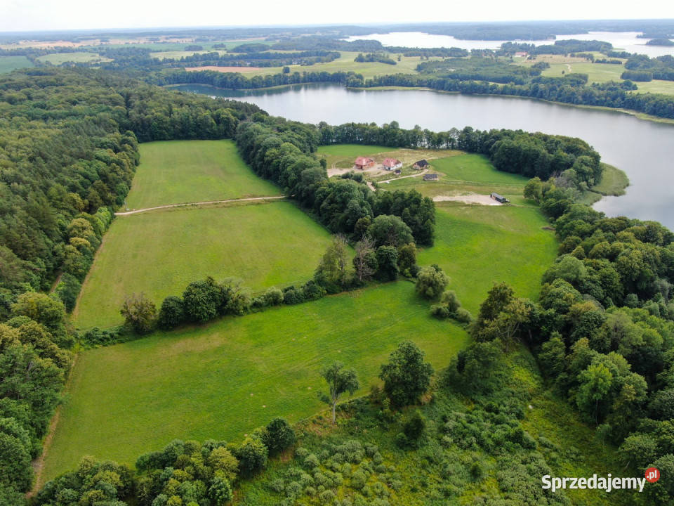 Działka 33 ha z własną linią brzegową j Narie warmińsko-mazurskie Ponary