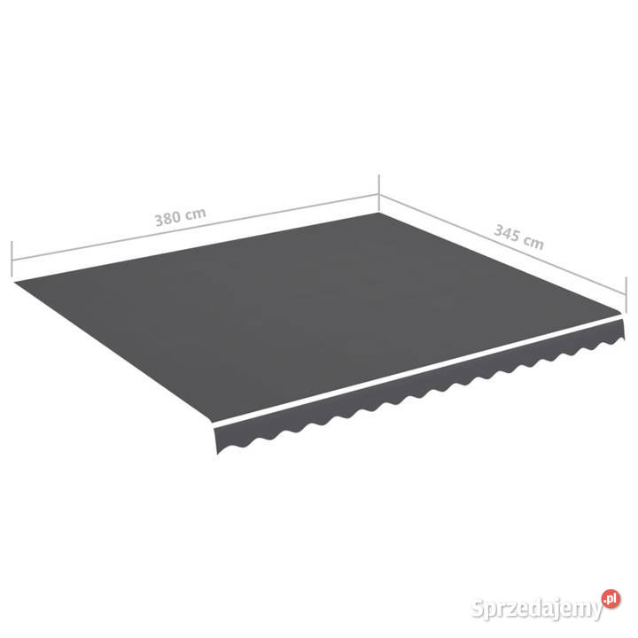 Zapasowa tkanina na markizę antracytowa 4x35 m mazowieckie Warszawa
