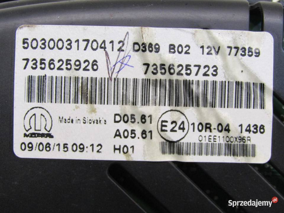 ZEGARY LICZNIKI 20 MULTIJET JEEP RENEGADE 5814SW