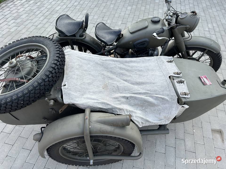 oryginalny motocykl M72 z koszem legalnie