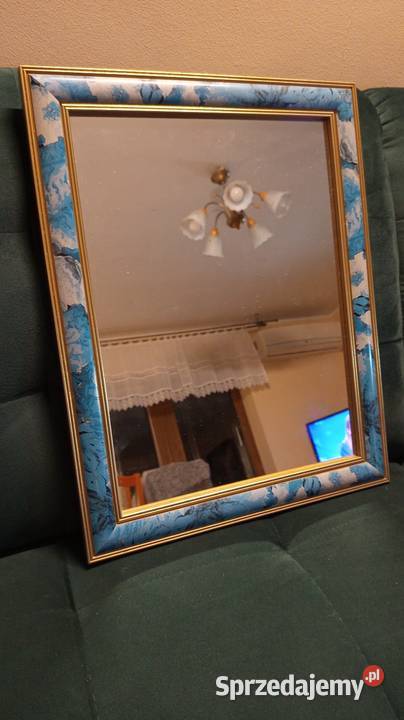 Lustro w ładnej stylowej ramie Vintage 37 x47 mazowieckie Warszawa