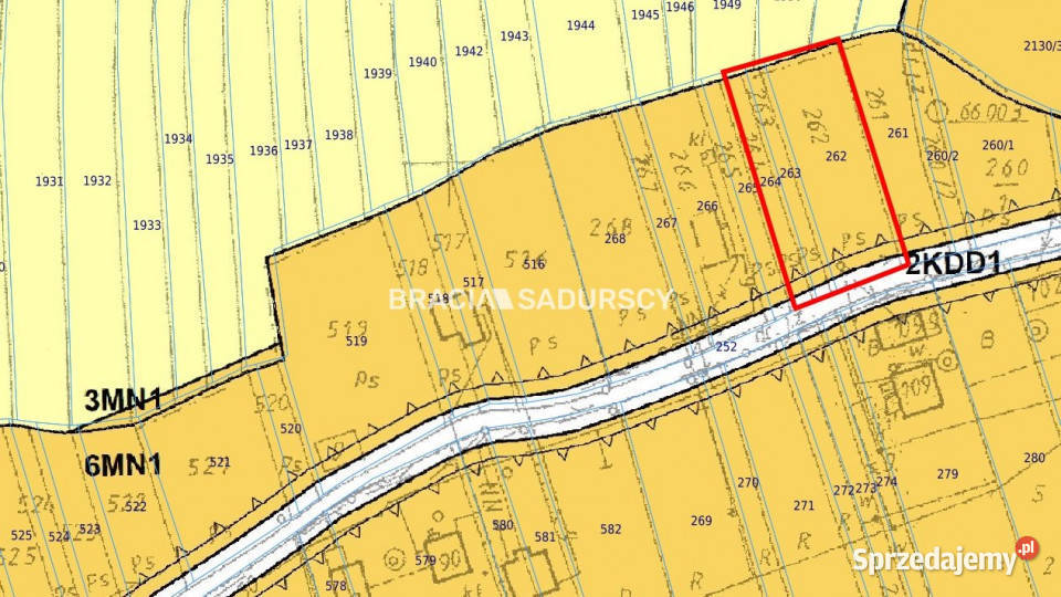 Działka 1572m2 Jeziorzany