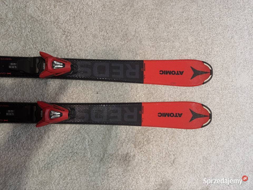 Komplet sprzętu narciarskiego dziecka Atomic śląskie