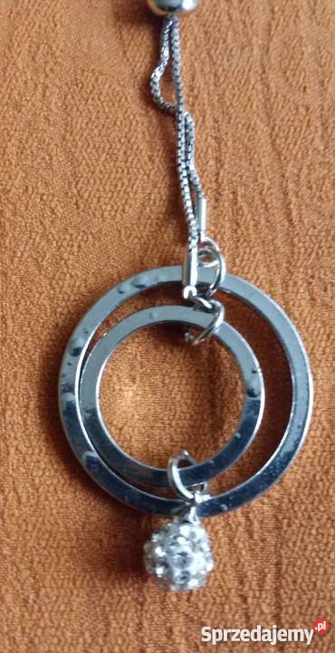 Wisiorek na łańcuszku z kuleczką Łódź