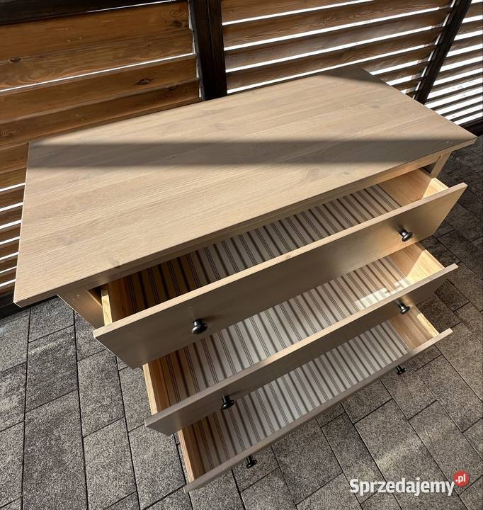 IKEA HEMNES 3 szuflady lite drewno Góra Bałdrzychowska-Kolonia