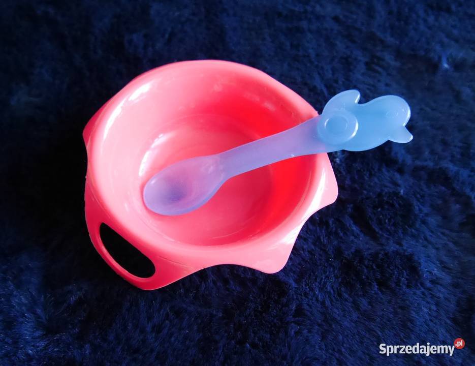 Baby Born miseczka z łyżeczką lalki czerwona dolnośląskie Wrocław