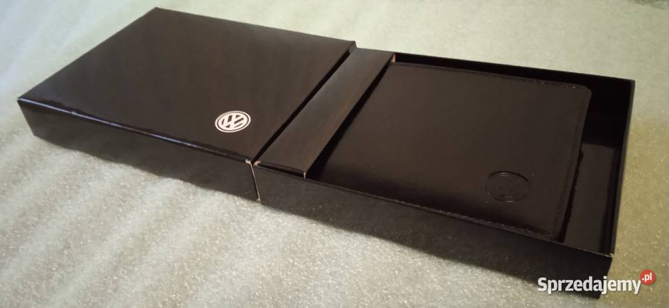 Portfel VOLKSWAGEN Skórzany Czarny VW Uniseks Zielona Góra