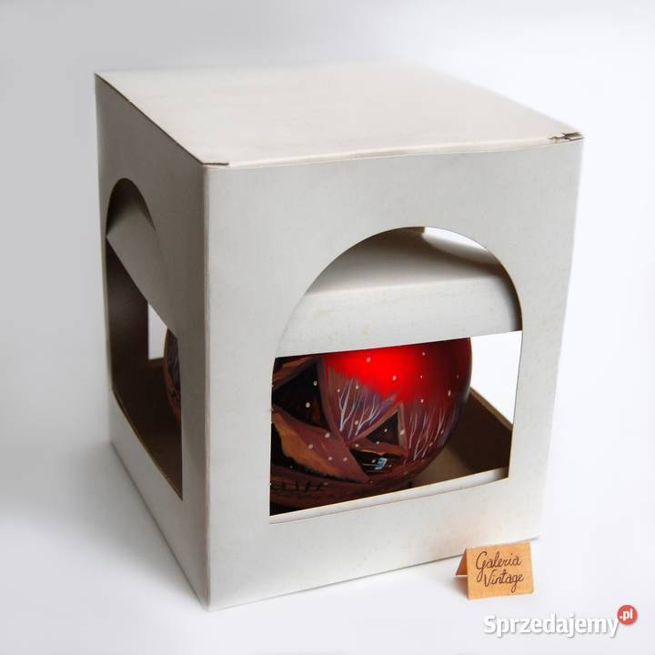 Bombka szklana ręcznie malowana 15 pejzaż lubelskie Lublin