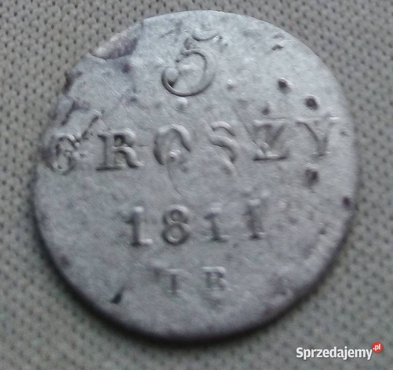 KSIĘSTWO WARSZAWSKIE5 GROSZY1811 IB SREBRO 0195 Numizmatyka Legionowo