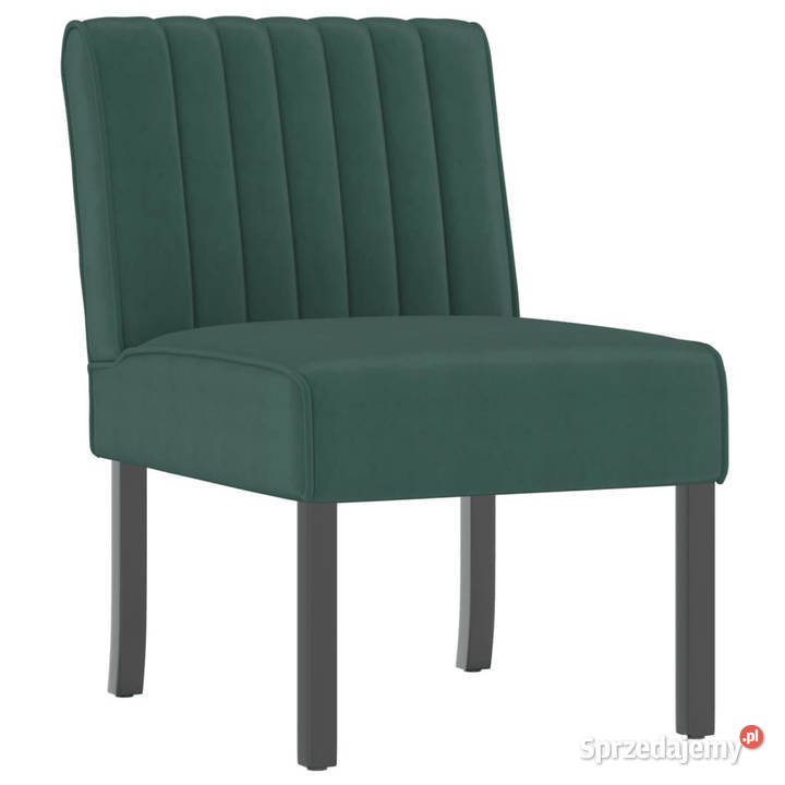 Fotel ciemnozielony obity aksamitem WM352453 Warszawa