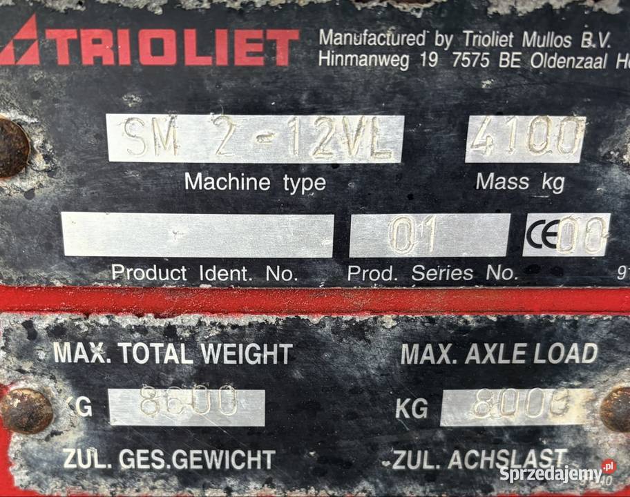 Wóz paszowy Trioliet Solomix 1200 12m3 NISKI mazowieckie Myszyniec