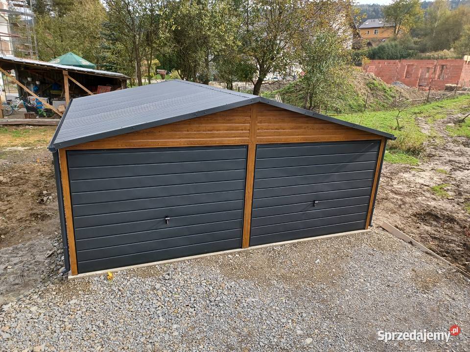 GRAFITOWY Garaż Blaszany 6x6 Garaże Blaszane małopolskie Nowy Sącz