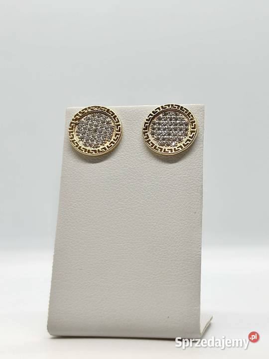 Nowe złote kolczyki pr 585 249g Sztyft Elbląg