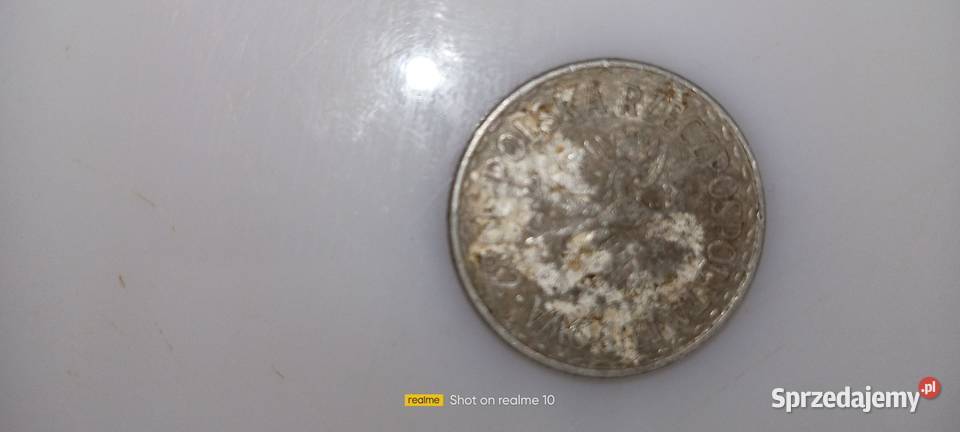 Moneta o nominale 1 z roku 1982 z Płaską Datą dolnośląskie Bielawa