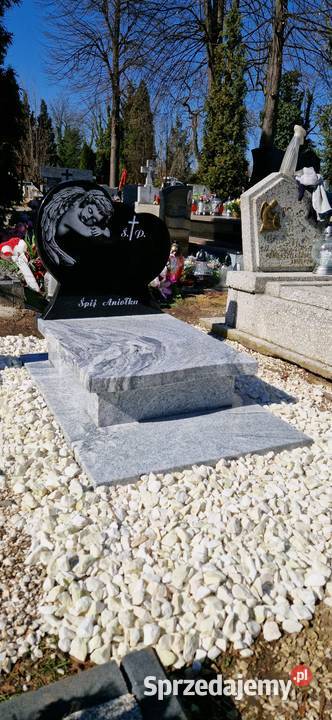 Nagrobek z aniołkiem whiscount whiteszwed 2253 Świdnica