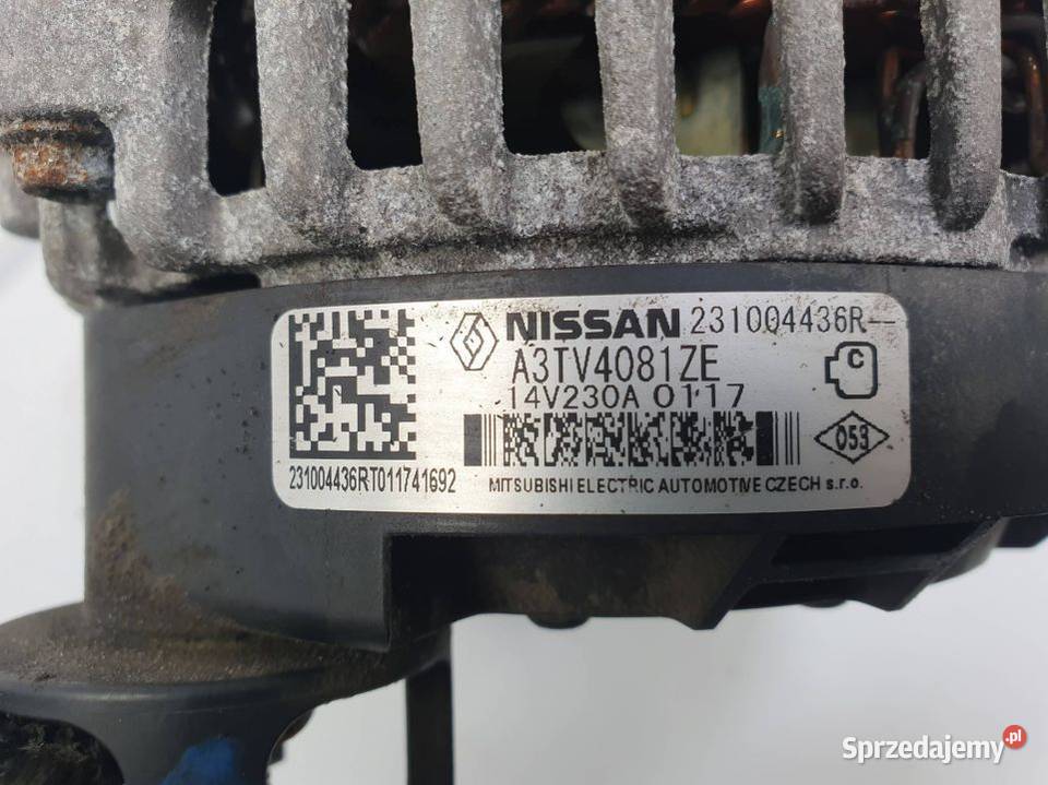 ALTERNATOR RENAULT TRAFIC III 231004436R 2020R osobowe Lipno