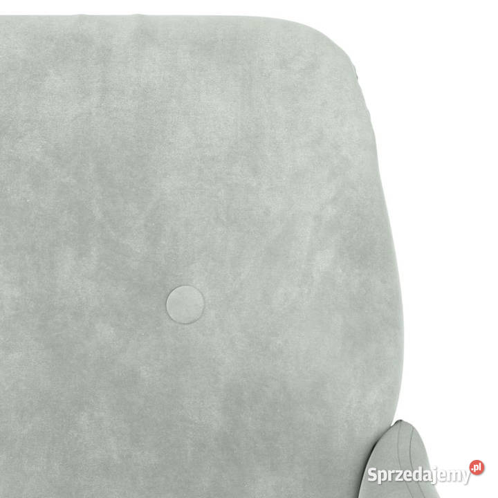 Fotel jasnoszary 62x79x79 obity aksamitem Warszawa sprzedam