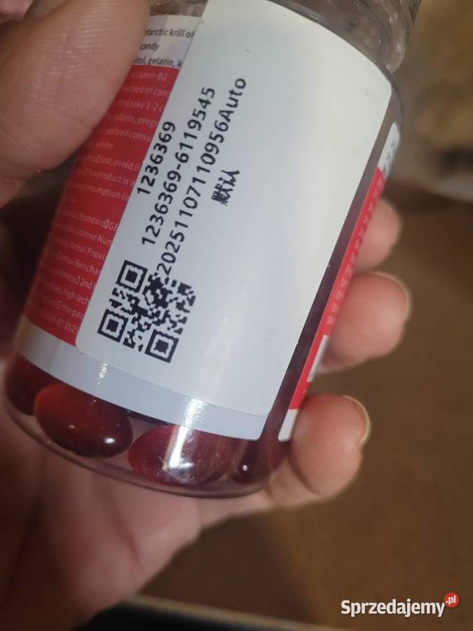Żelowe cukierki z olejkryla Pozostałe Zdrowie i Uroda wielkopolskie Witkowo