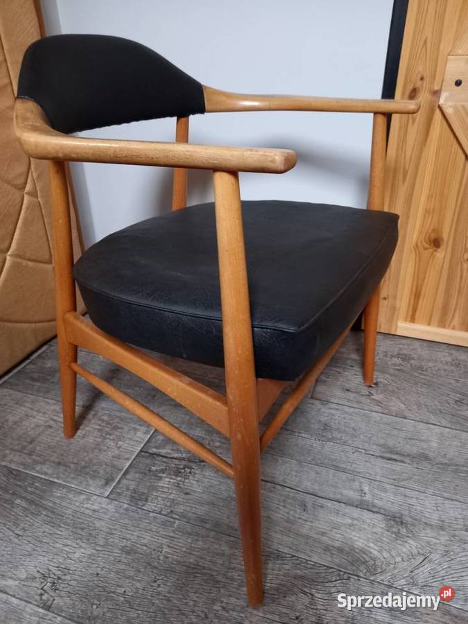 Stary fotel gabinetowy vintage Rawicz sprzedam