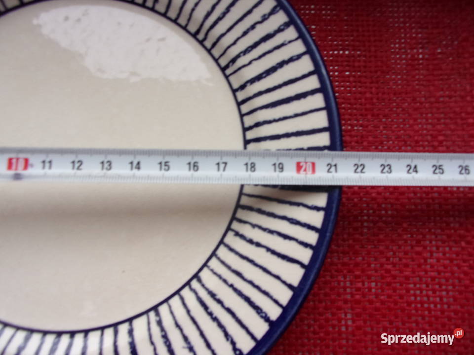 2 wyjątkowe talerze śniadaniowo zakąskowe biały