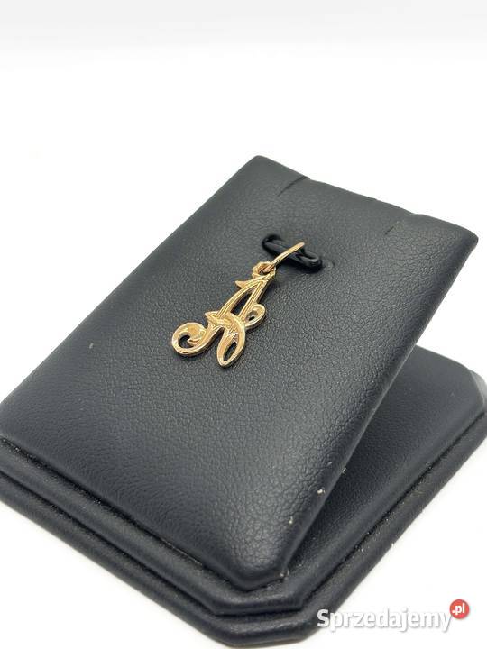 Złota zawieszka pr 585 090g Literka A Elbląg