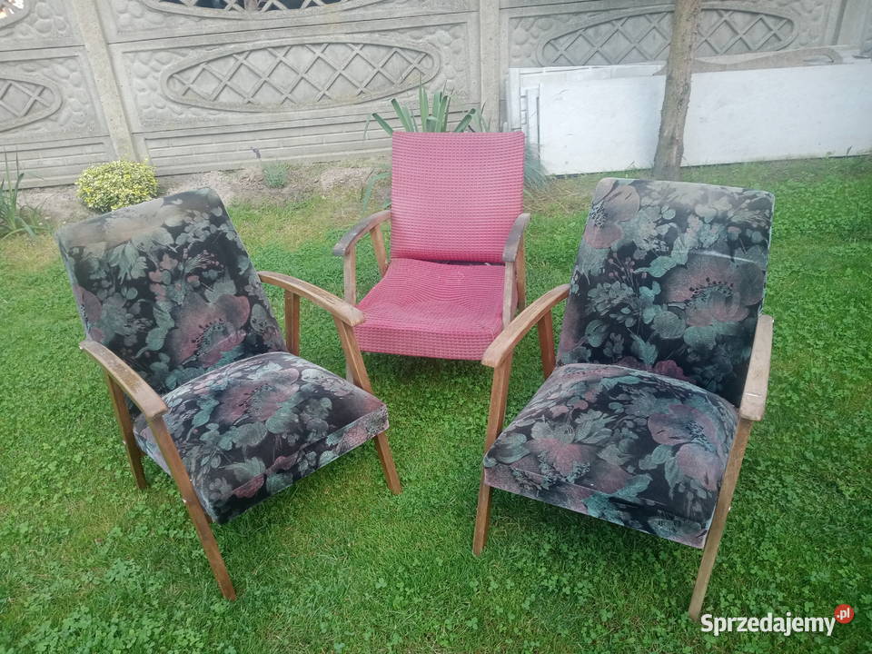 fotele prl do renowacji tanio Kalisz sprzedam