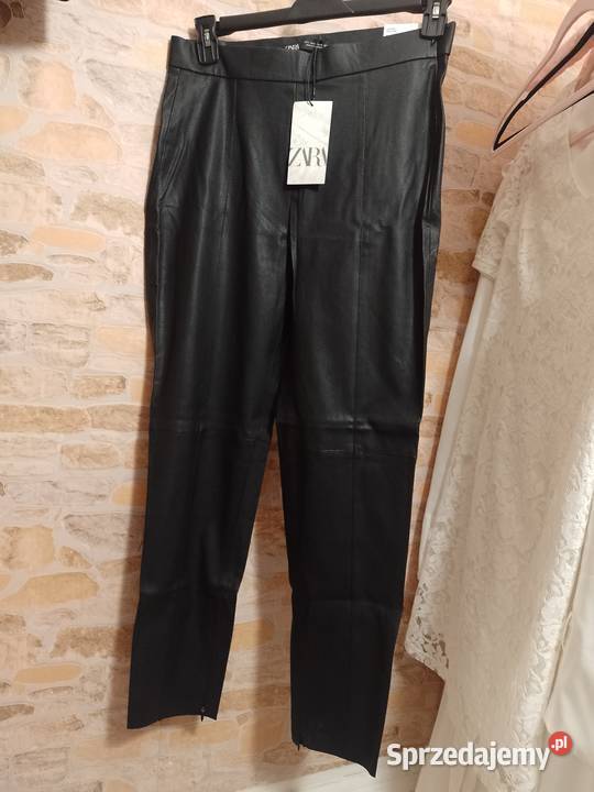40L ZARA Skórzane spodnielegginsyrurki z Kraków
