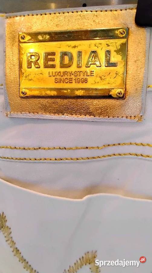 Spodnie Białe Jeans Damskie REDIAL Luxury Style Nowa Sól
