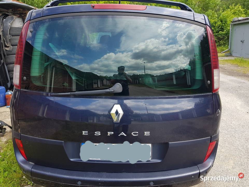 Renault Grand Espace IV klapa z otwieraną szybą Rok produkcji 2006 Bełchatów sprzedam