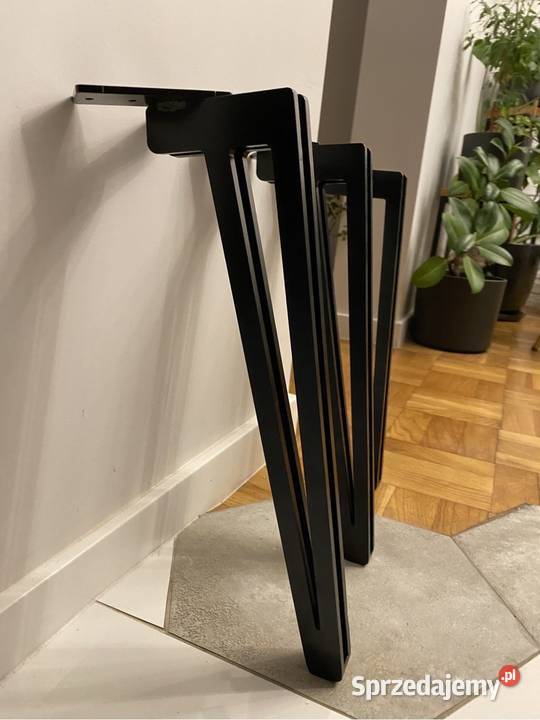 Metalowe 60 nogi loftowe czarne laser cut Warszawa