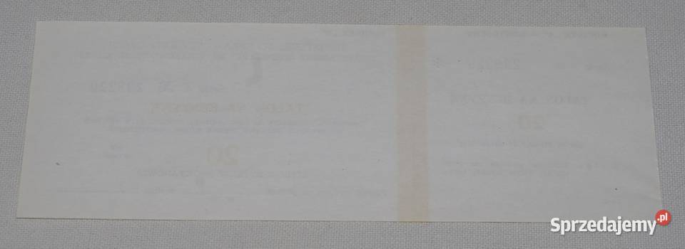 Sprzedam talon na 20l benzyny z czasów PRL