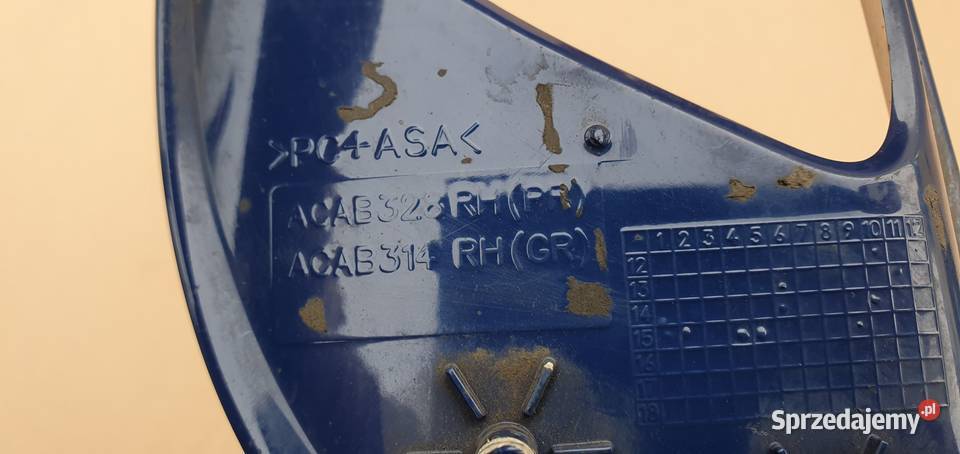 DAF LF EURO 6 RAMKA HALOGENU PRAWA Bieleń