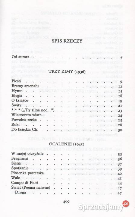 WIERSZE WYBRANE Czesław Miłosz Gorzów Wielkopolski