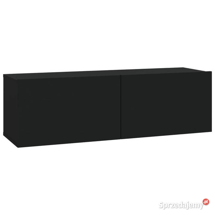 Szafki ścienne pod TV 4 czarne 100x30x30 Meble Warszawa
